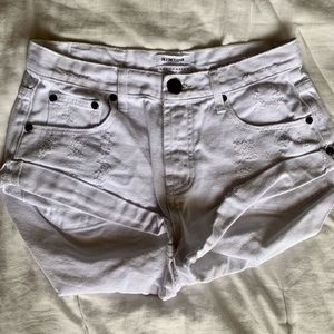 One Teaspoon White Bandit Shorts